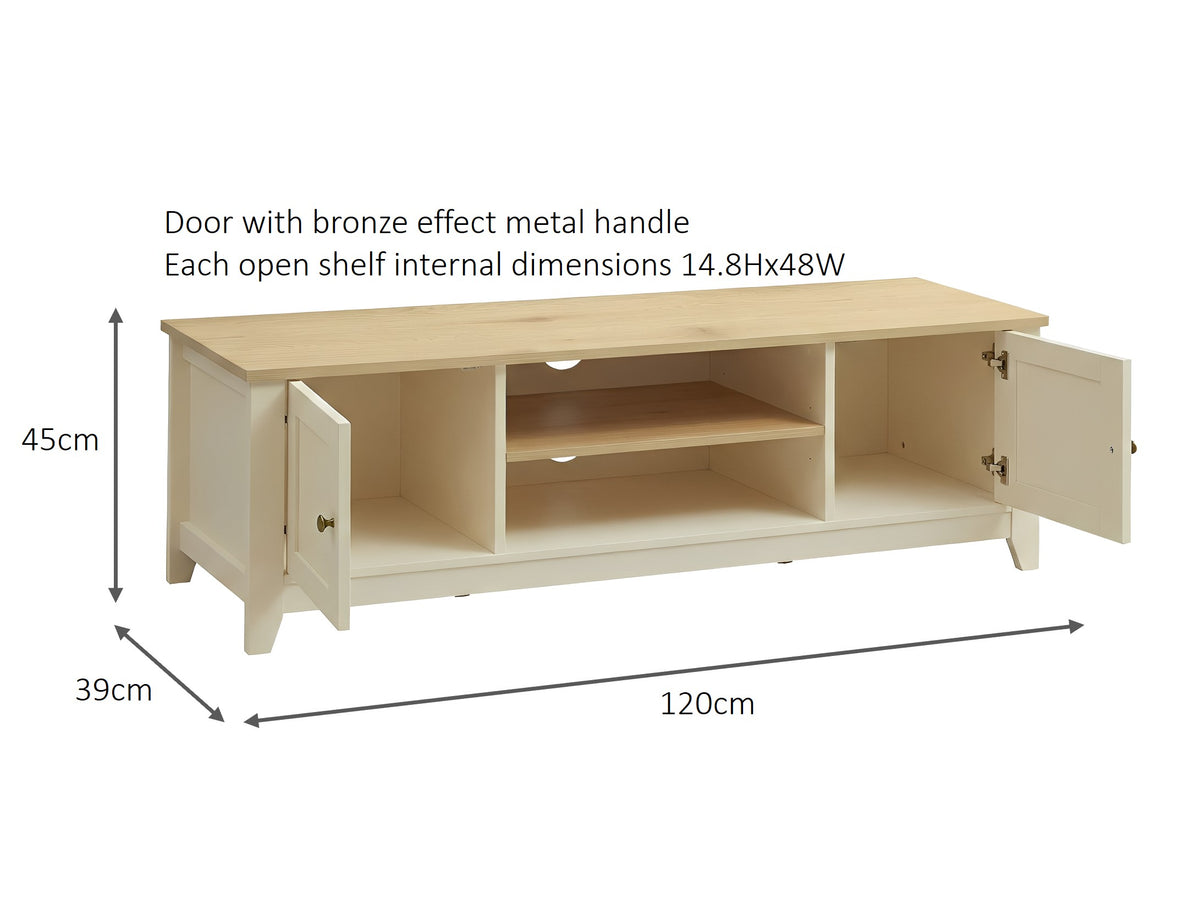 Windsor TV Cabinet - Ivory