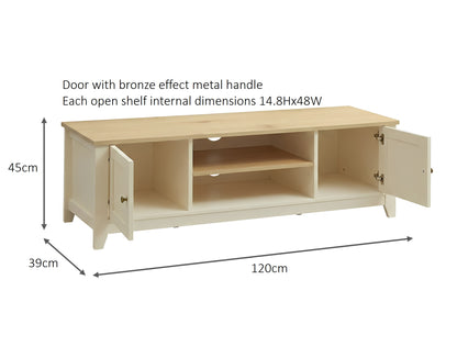 Windsor TV Cabinet - Ivory