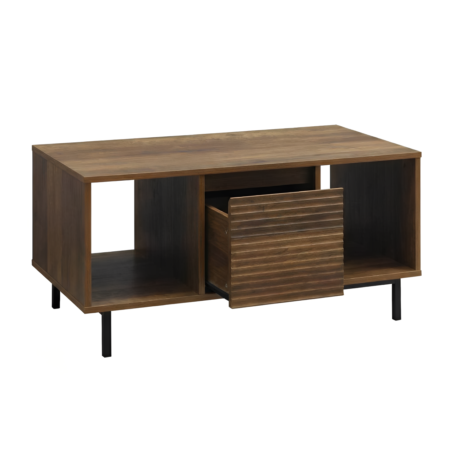 Cavin Coffee Table with Drawer - Dark Wood Effect