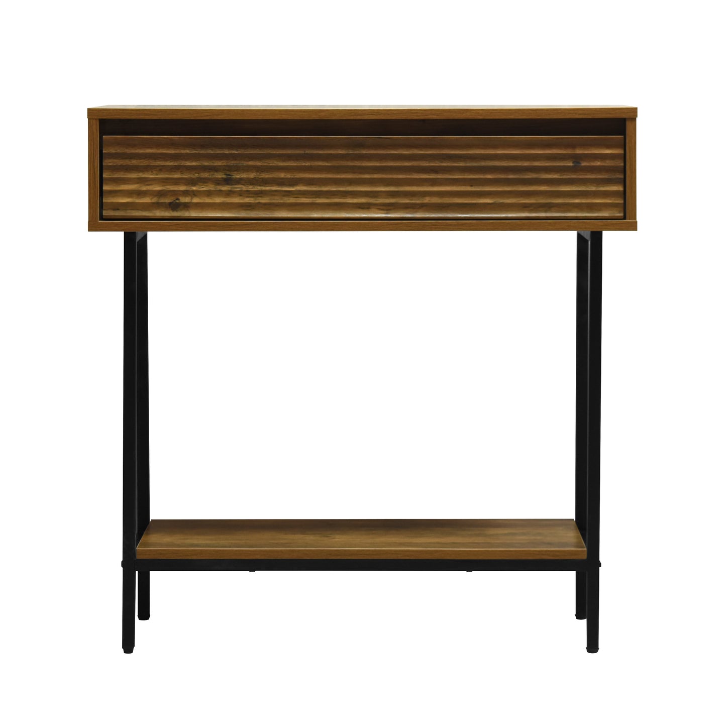 Cavin Console Table with 1 Drawer - Dark Wood Effect