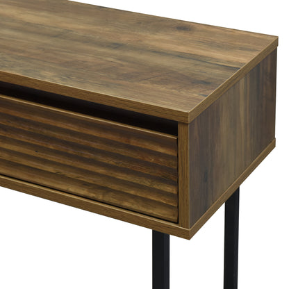 Cavin Console Table with 1 Drawer - Dark Wood Effect