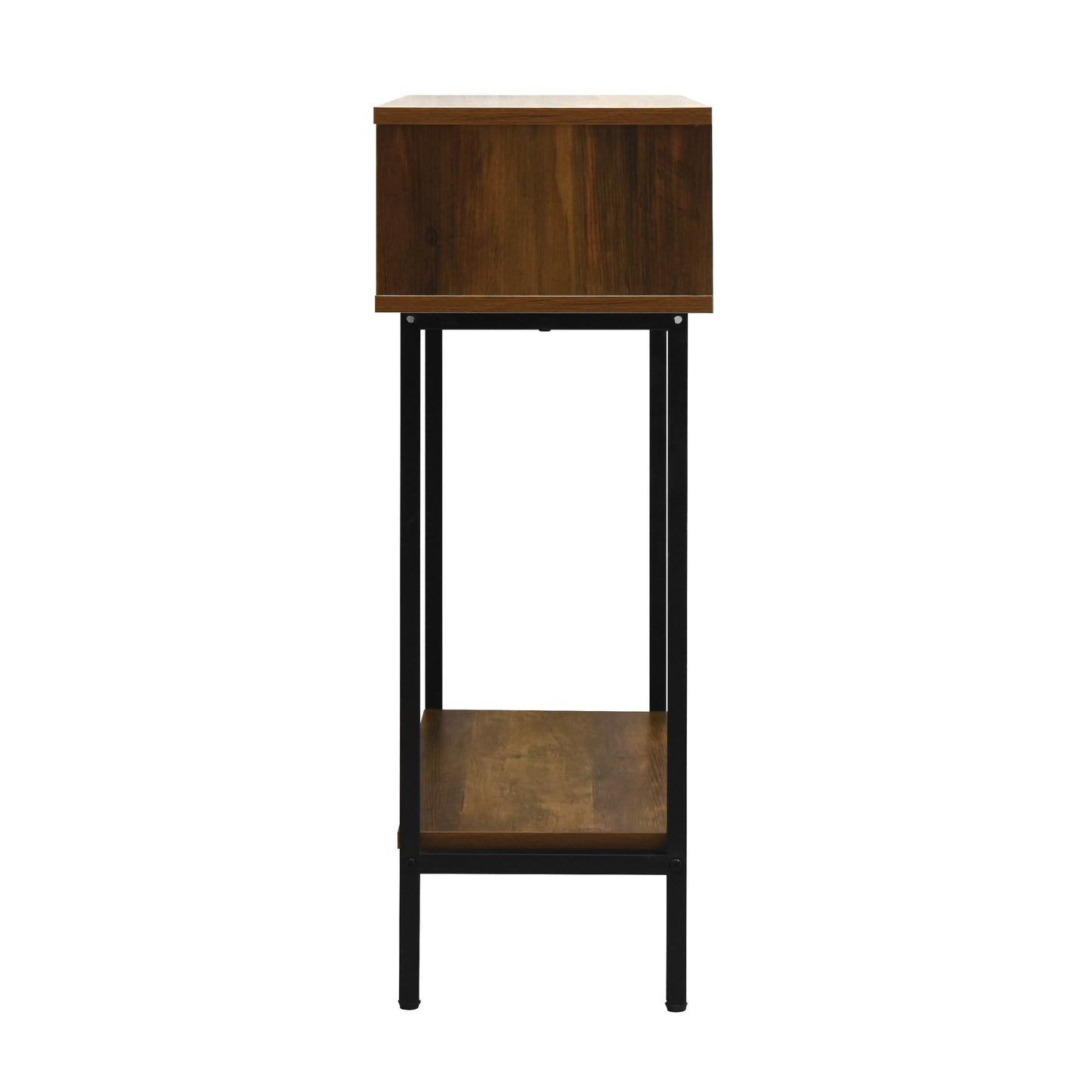 Cavin Console Table with 1 Drawer - Dark Wood Effect