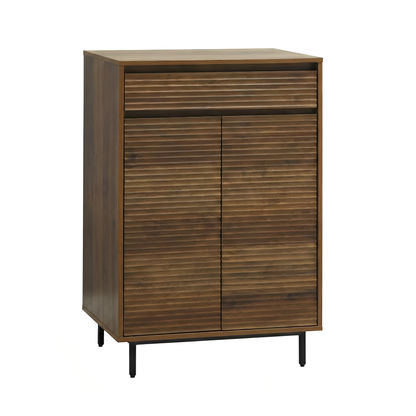 Cavin Shoe Cabinet 2 Door 1 Drawer - Dark Wood Effect