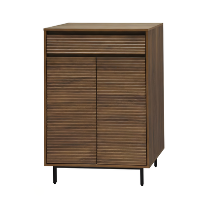 Cavin Shoe Cabinet 2 Door 1 Drawer - Dark Wood Effect