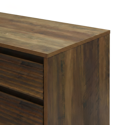 Cavin Shoe Cabinet 2 Door 1 Drawer - Dark Wood Effect