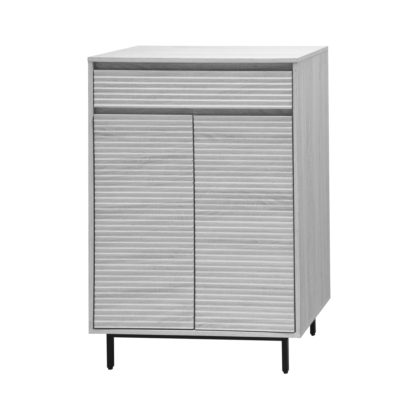 Cavin Shoe Cabinet 2 Door 1 Drawer - Light Wood Effect