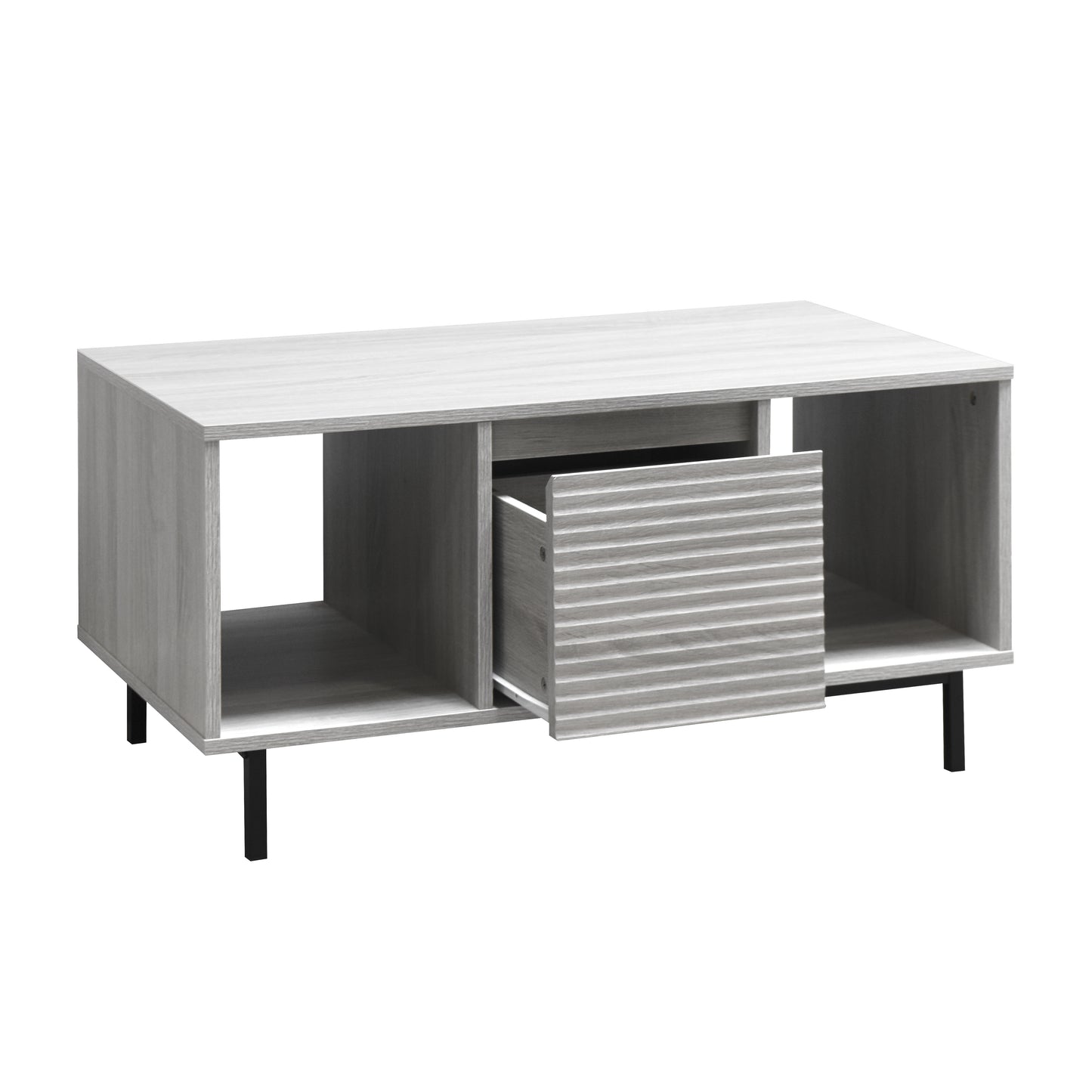 Cavin Coffee Table with Drawer - Light Wood Effect