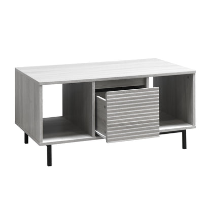 Cavin Coffee Table with Drawer - Light Wood Effect