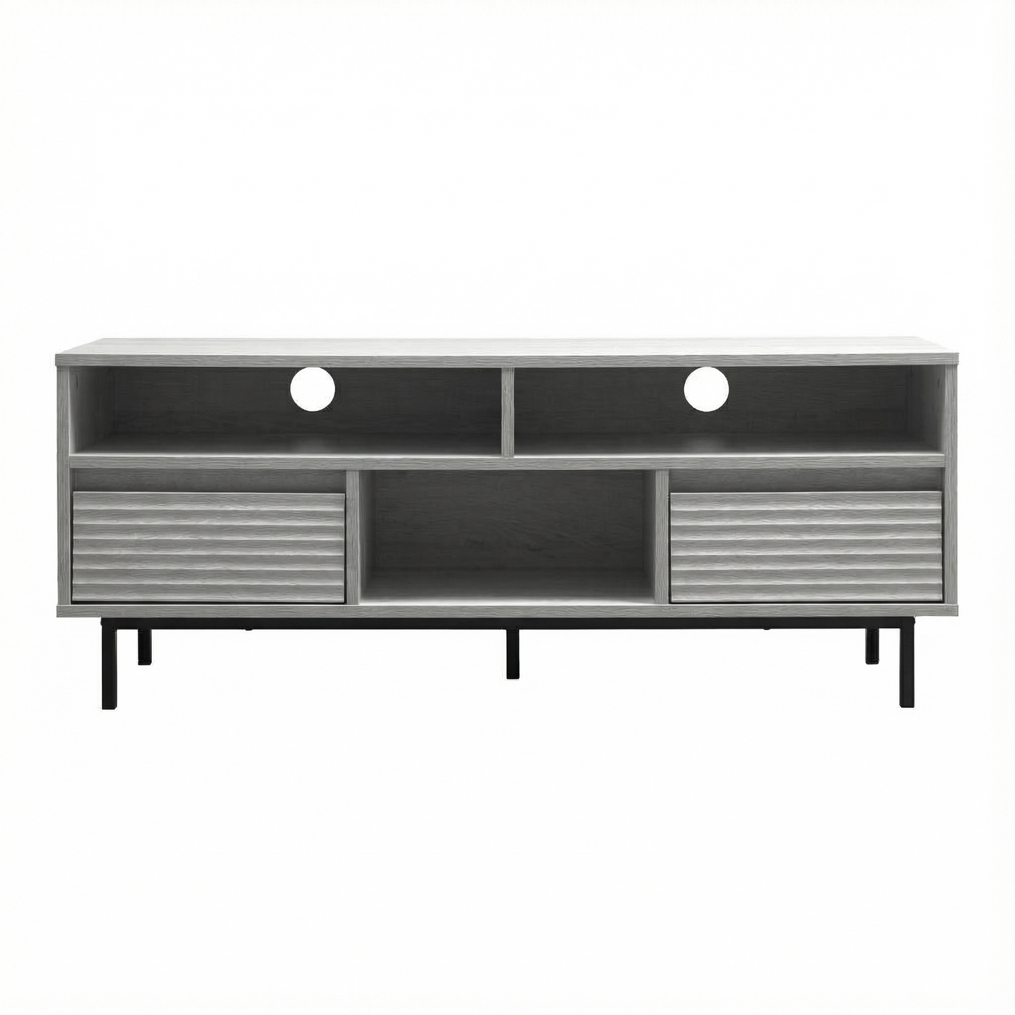 Cavin TV Cabinet with 2 Drawer - Light Oak Effect