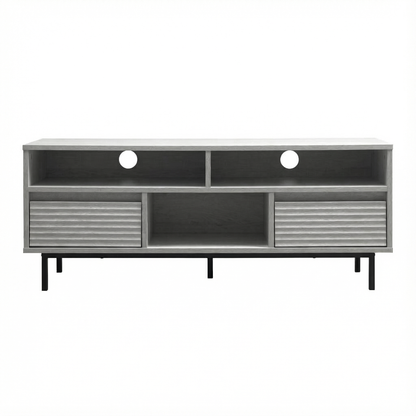 Cavin TV Cabinet with 2 Drawer - Light Oak Effect