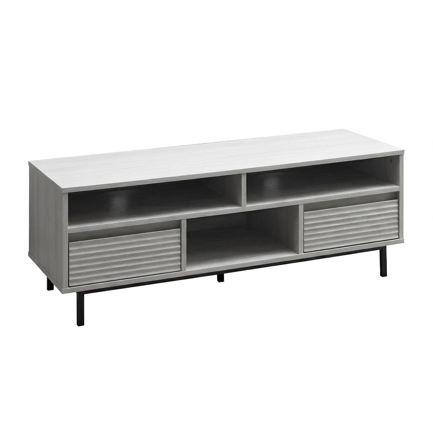 Cavin TV Cabinet with 2 Drawer - Light Oak Effect