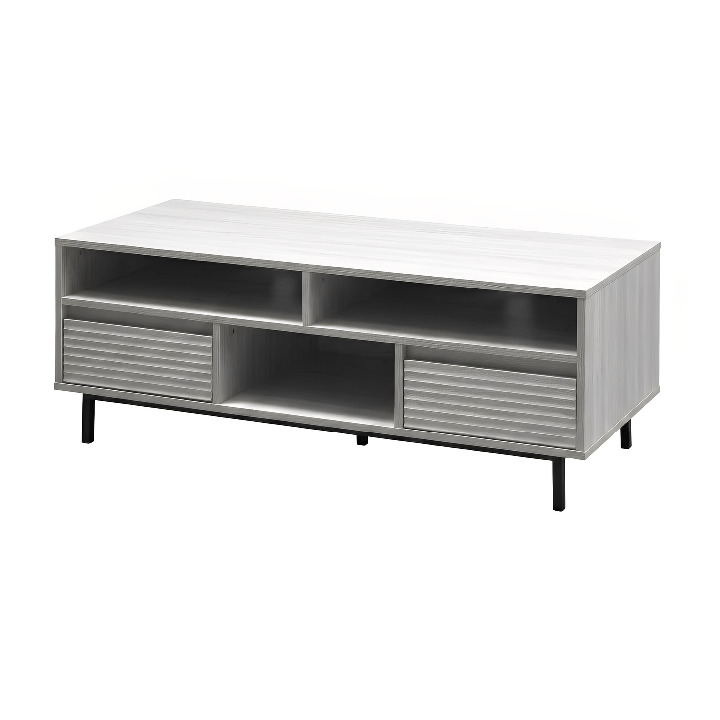 Cavin TV Cabinet with 2 Drawer - Light Oak Effect