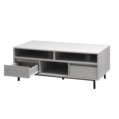 Cavin TV Cabinet with 2 Drawer - Light Oak Effect