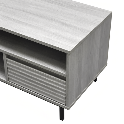 Cavin TV Cabinet with 2 Drawer - Light Oak Effect