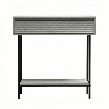 Cavin Console Table with 1 Drawer - Light Oak Effect