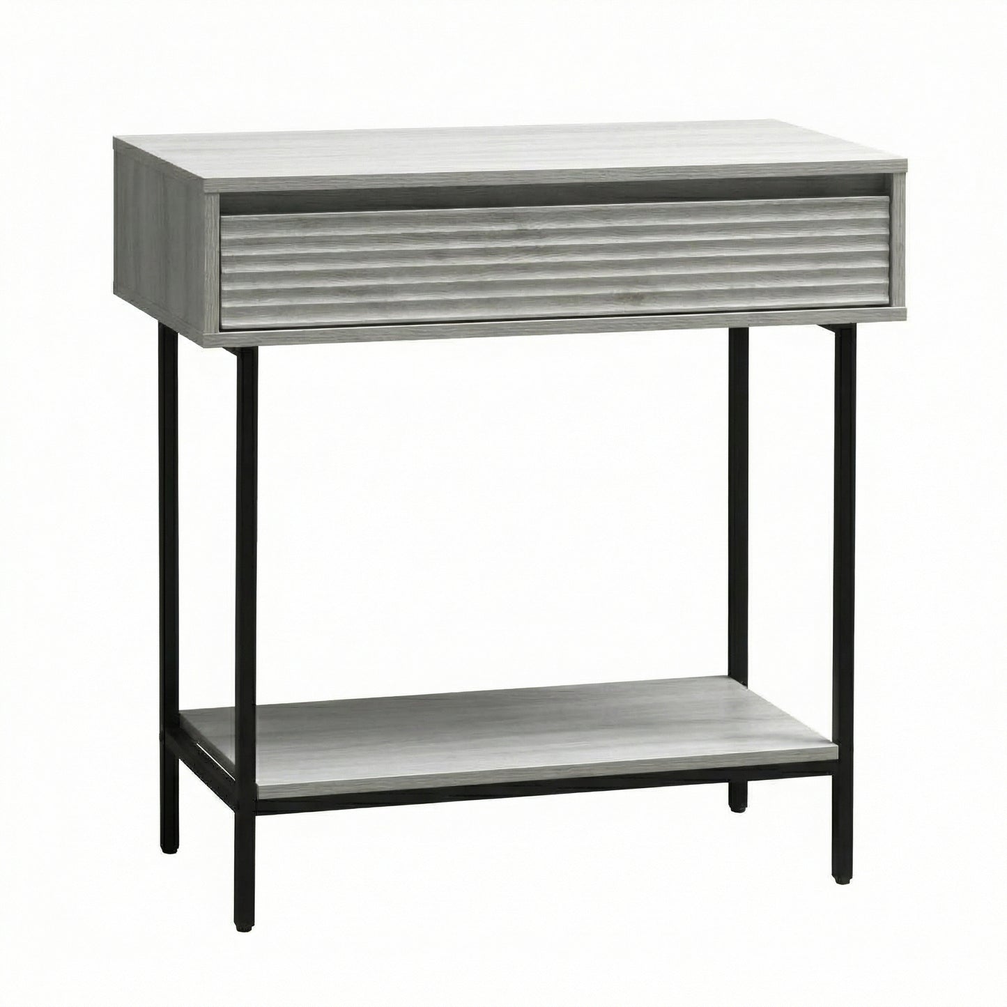 Cavin Console Table with 1 Drawer - Light Oak Effect