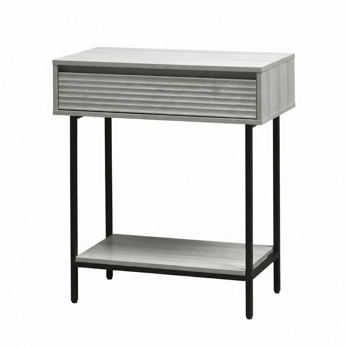Cavin Console Table with 1 Drawer - Light Oak Effect