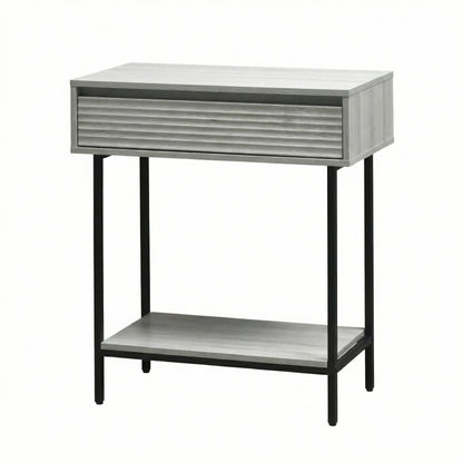 Cavin Console Table with 1 Drawer - Light Oak Effect
