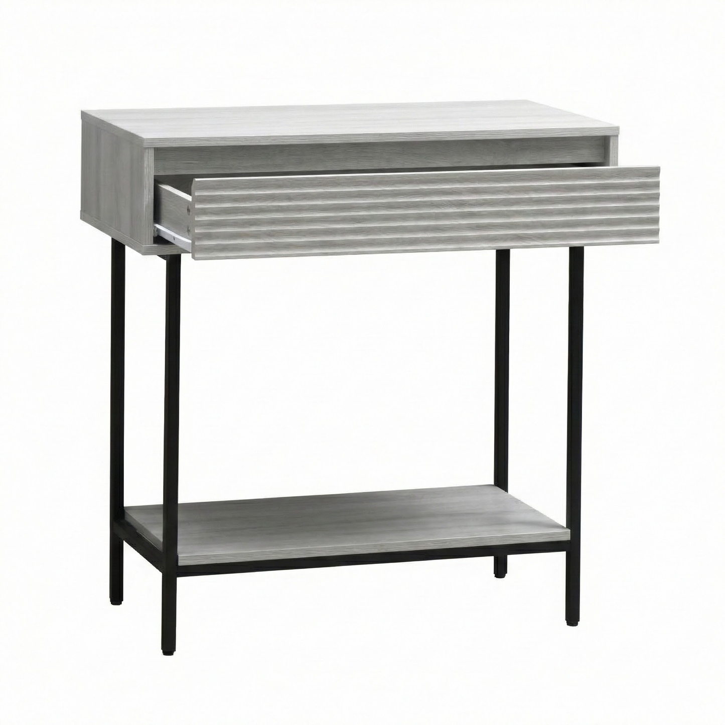 Cavin Console Table with 1 Drawer - Light Oak Effect