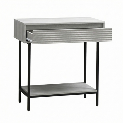 Cavin Console Table with 1 Drawer - Light Oak Effect