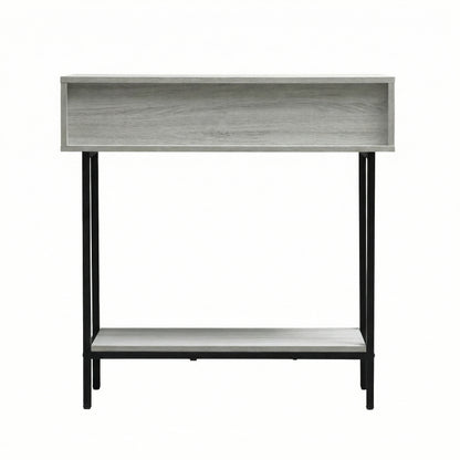 Cavin Console Table with 1 Drawer - Light Oak Effect