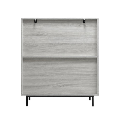 Cavin Sideboard 2 Door 2 Cubby Shelf - Light Wood Effect