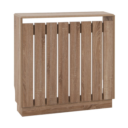 Eve Natural Oak Effect Radiator Cover Small – Modern Slatted Wooden Radiator Cabinet