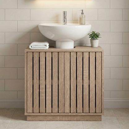 Gaia Underbasin Cabinet - Natural Oak Effect