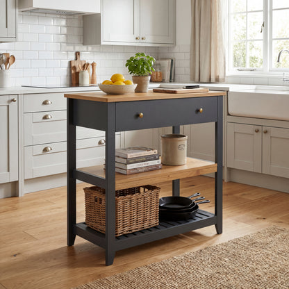 Windsor Console Table with Drawer - Grey