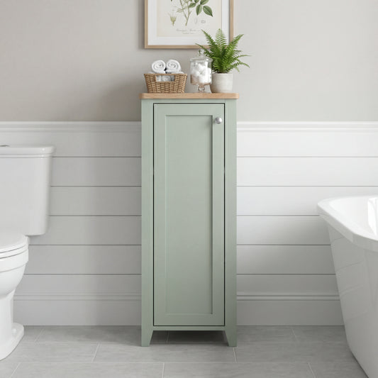 Olivia Single Door Floor Cabinet - Sea Foam