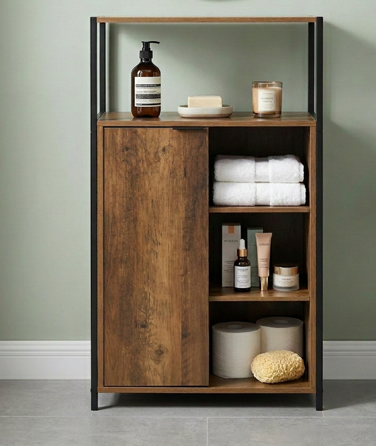 Rivet Console - Wood Effect