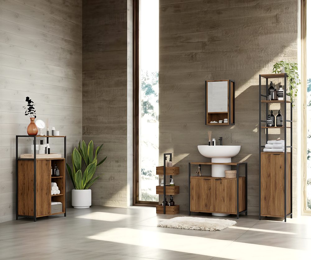 Rivet Under Basin - Wood Effect