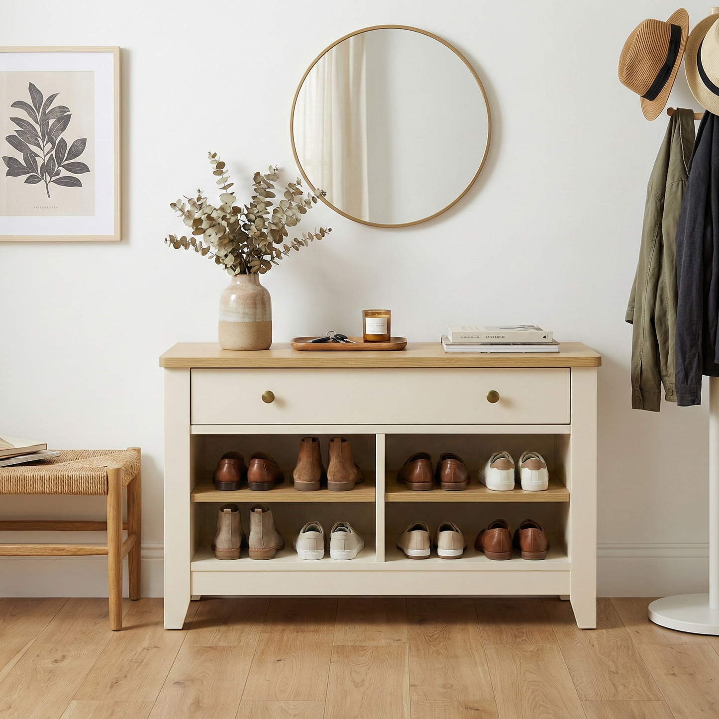 Windsor Shoe Storage - Ivory