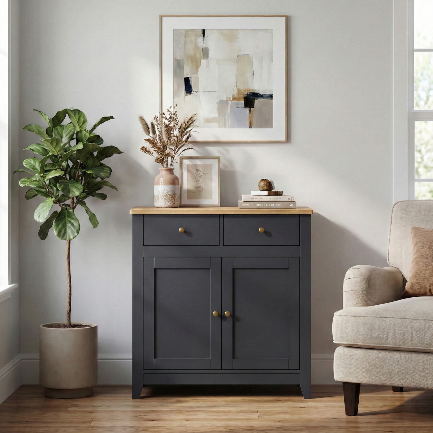 Windsor Sideboard 2 Door 2 Drawer - Grey